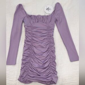 NWT Princess Polly Molly Mini Dress Lilac US 2 / AU 6